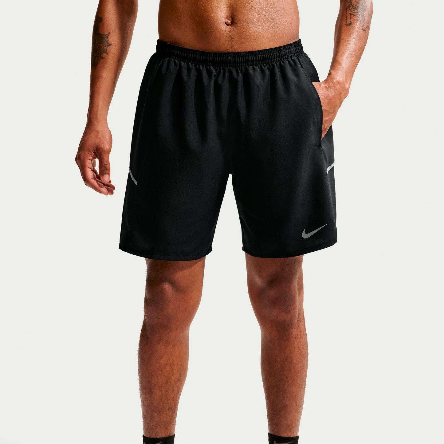 Nike Miler 7in  Löparshorts Herrar - svart, silver