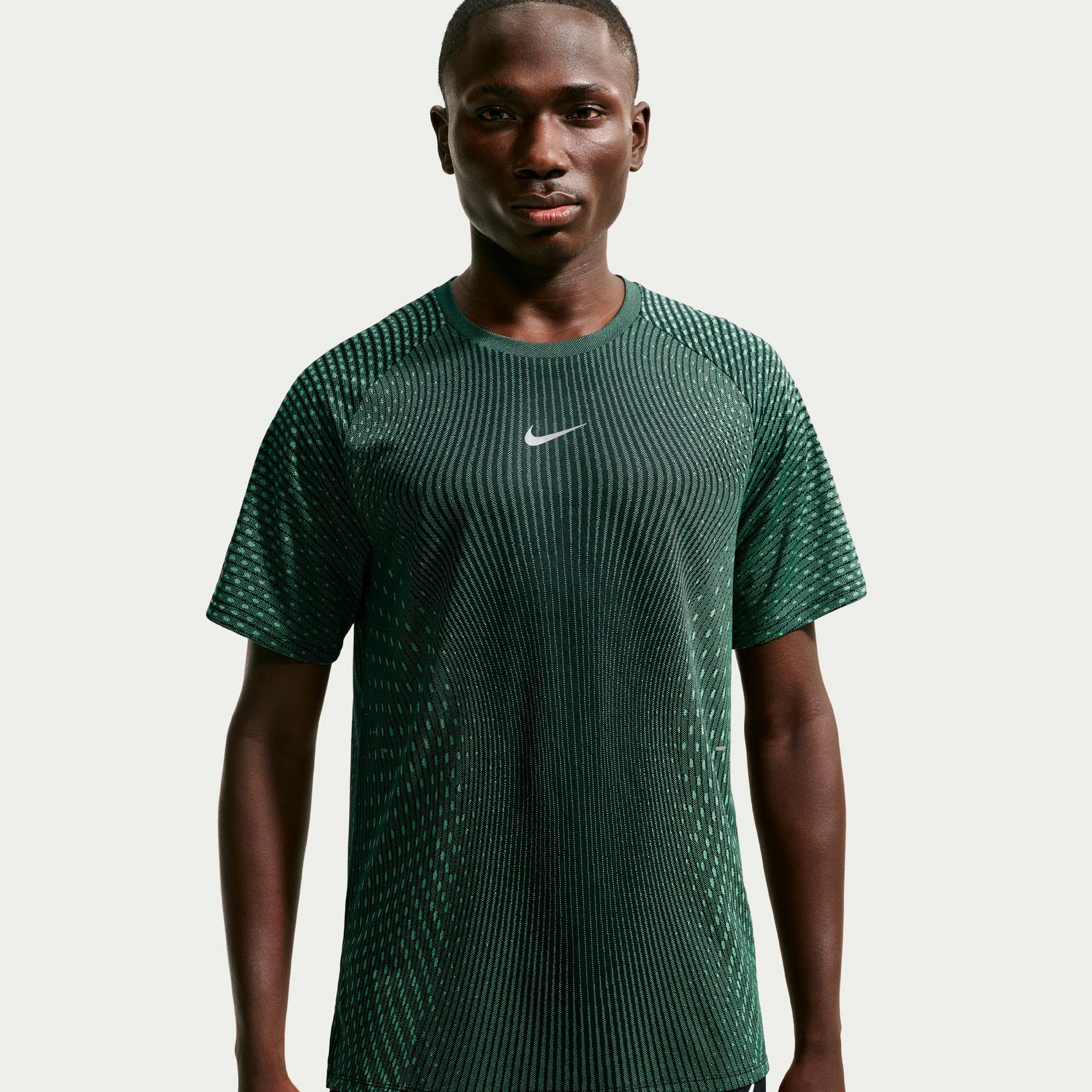 Nike Stride  Löpartröja Herrar - oliv, svart