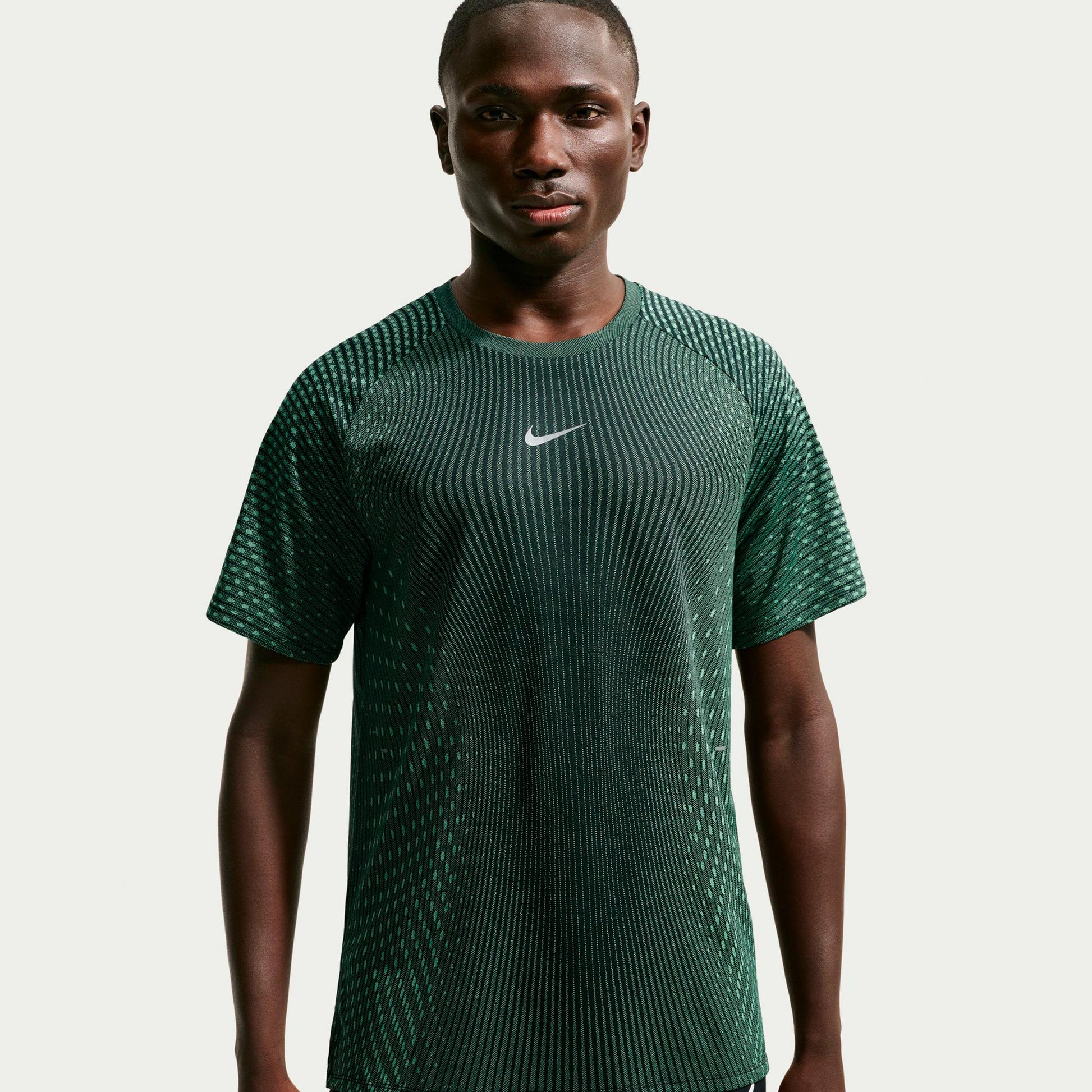 Nike Stride  Löpartröja Herrar - oliv, svart