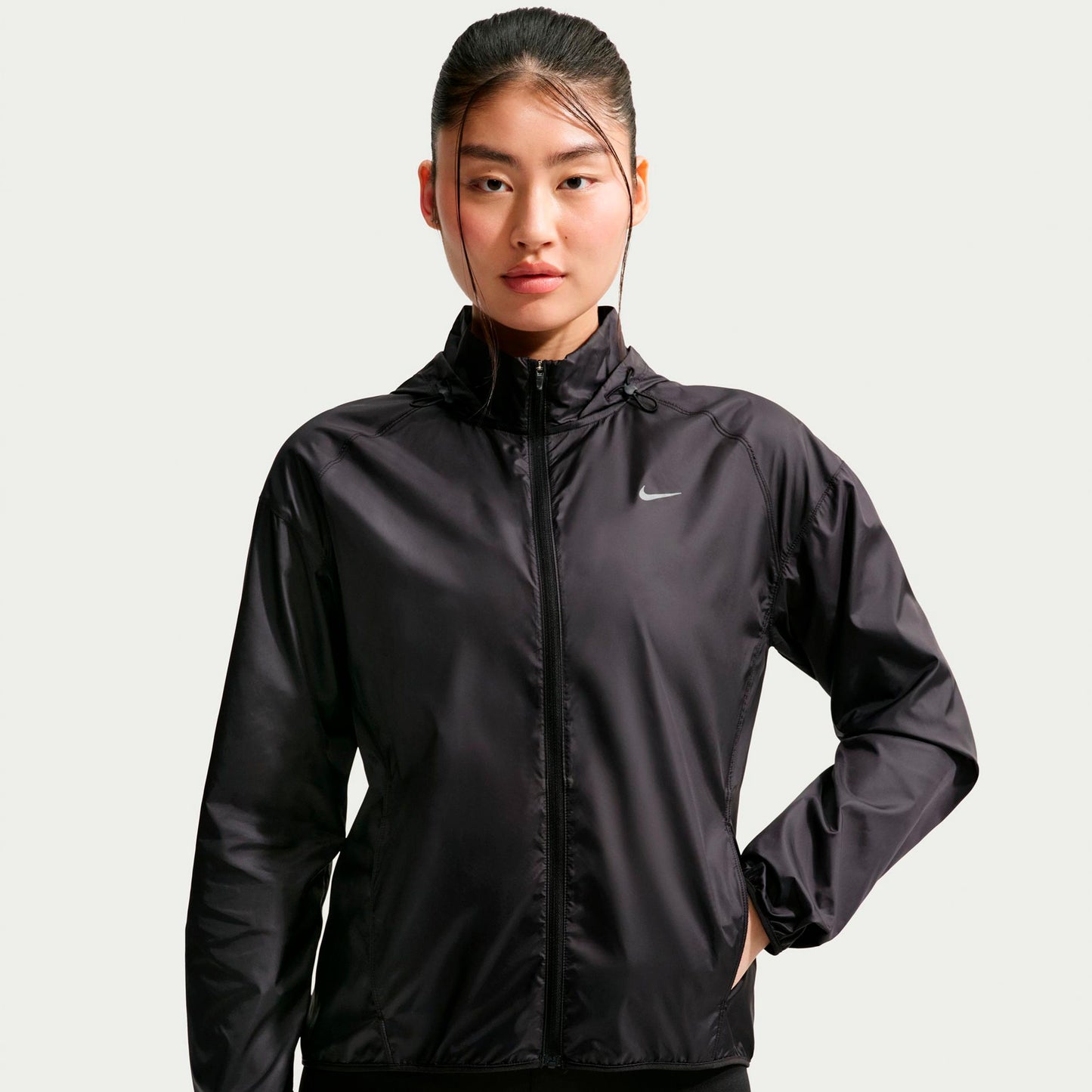 Nike Tempo  Löparjacka Damer - svart, silver