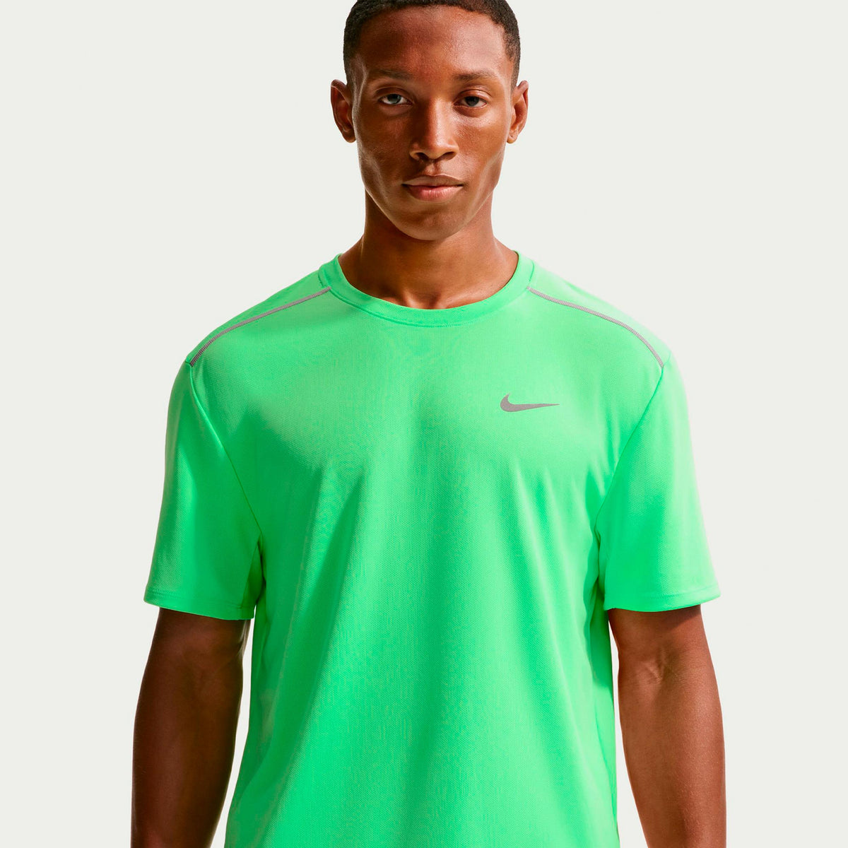 Nike Miler  Löpartröja Herrar - grön, silver