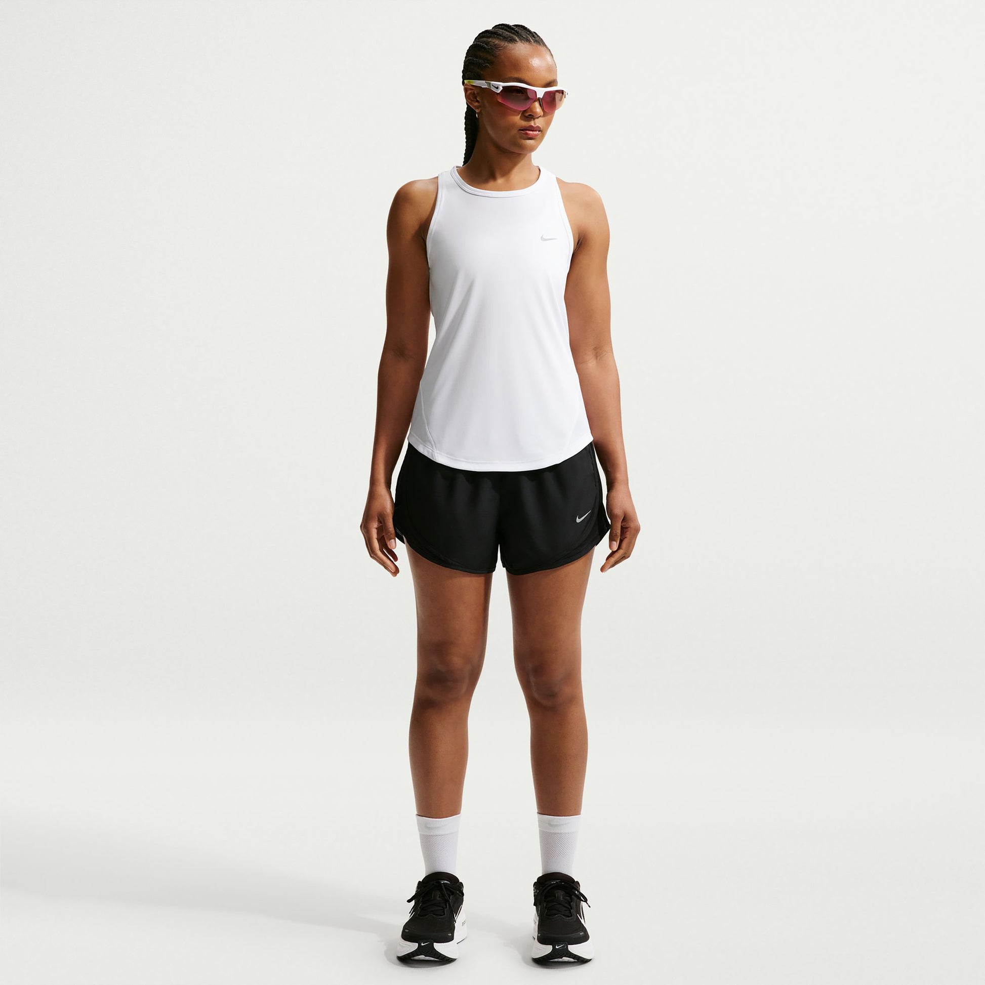 Nike Tempo  Löpartröja Damer - vit, silver