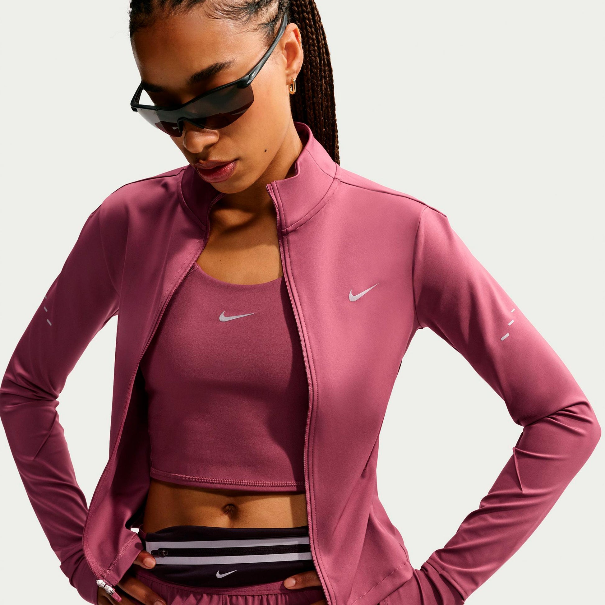 Nike Swift  Löparjacka Damer - mauve, silver