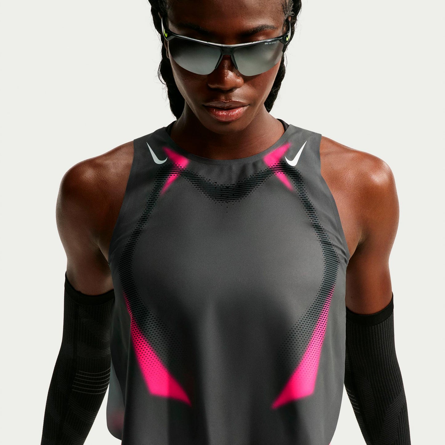 Nike AeroSwift  Löpartröja Damer - grå, rosa