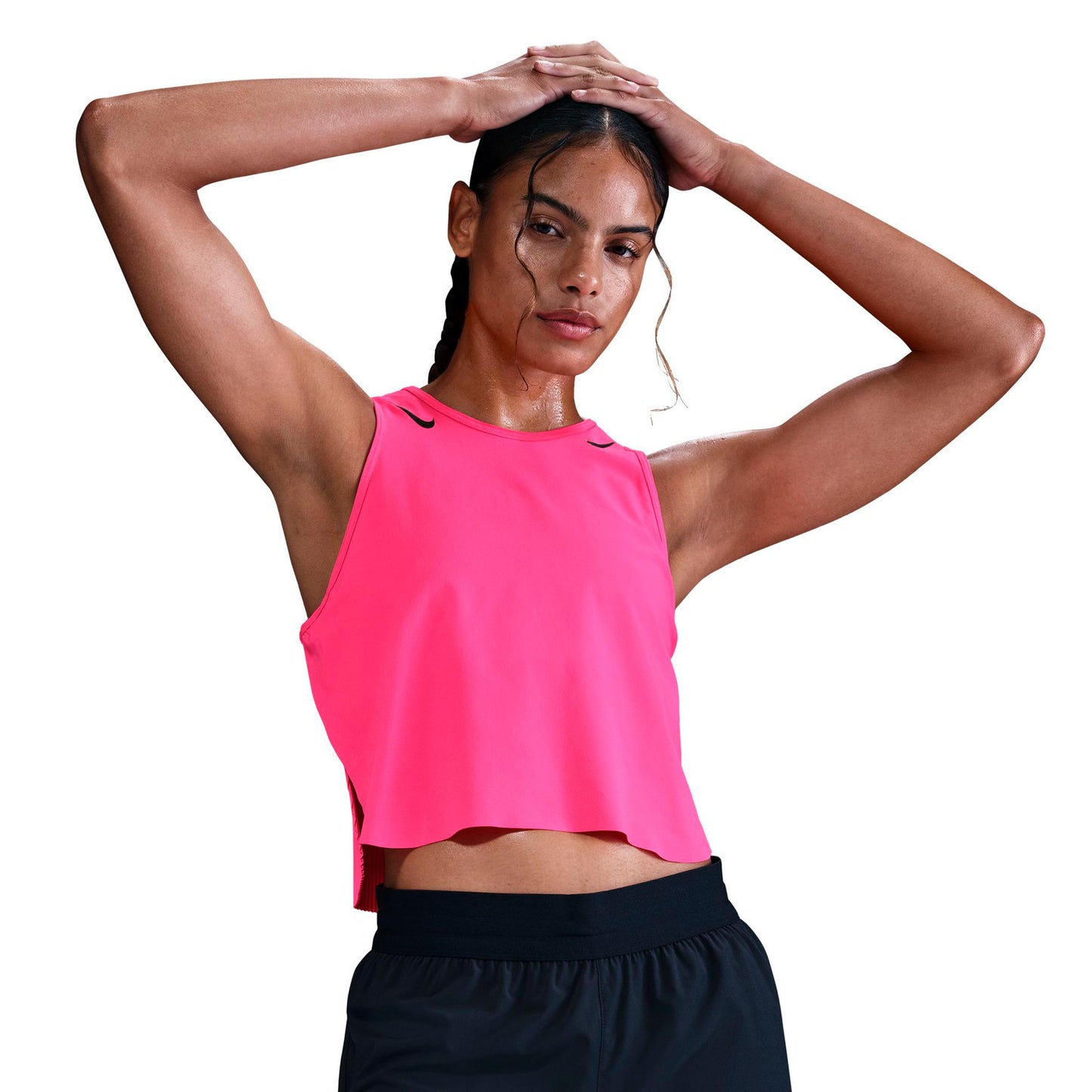 Nike AeroSwift   Löpartröja Damer - rosa, svart