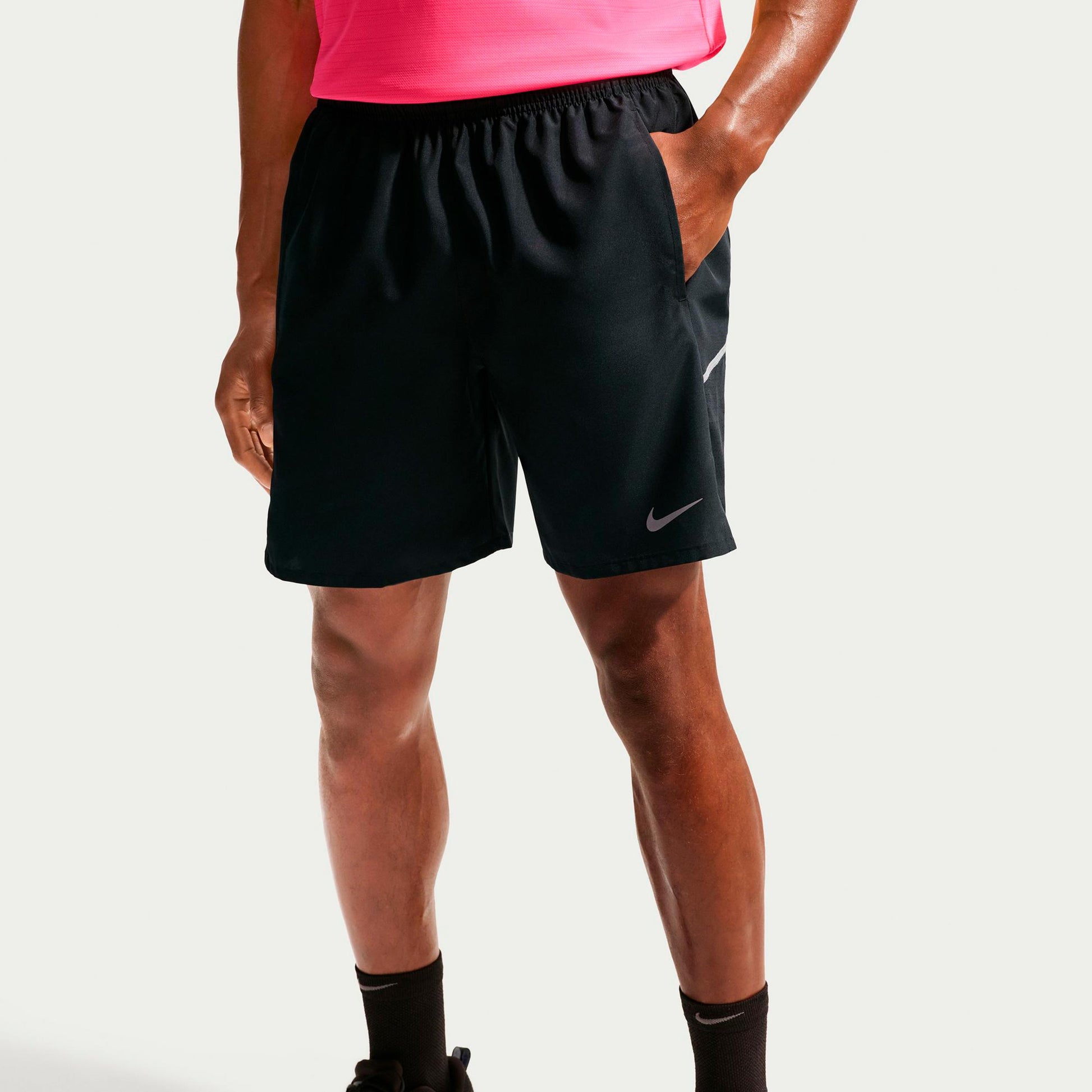 Nike Miler 5in  Löparshorts Herrar - svart, silver