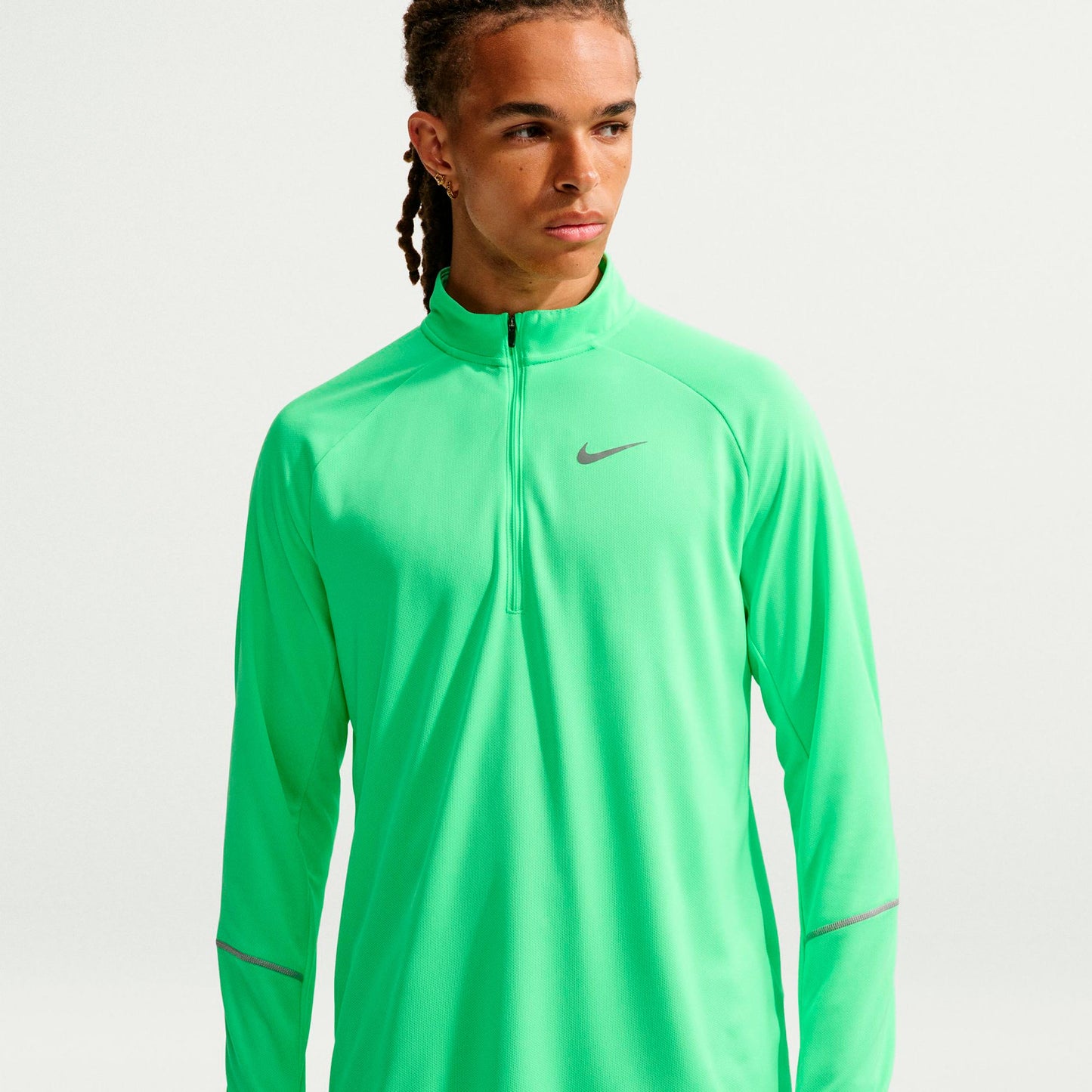 Nike Miler  Löpartröja Herrar - grön, silver