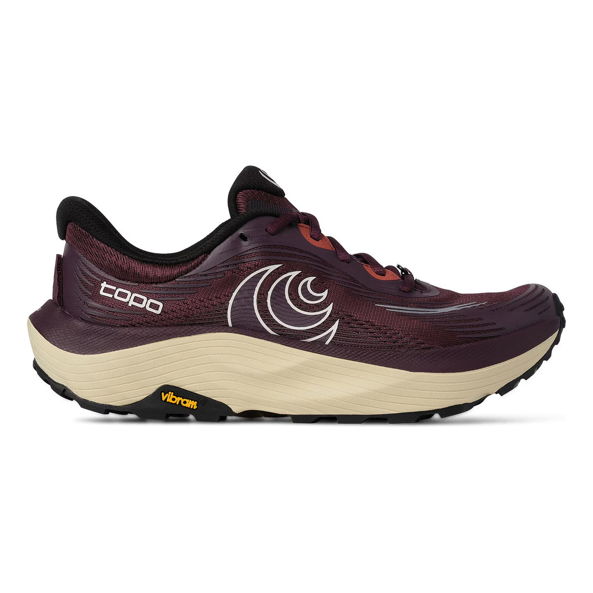 TOPO ATHLETIC Ultraventure 5 Terrängsko Damer - mörkröd, creme