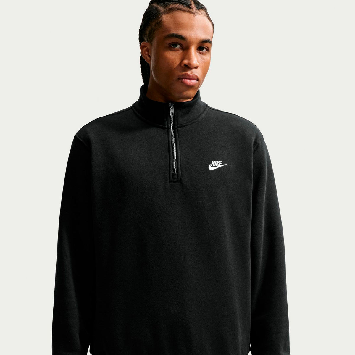 Nike 1/2-Zip Fleece Tröja Herrar - svart