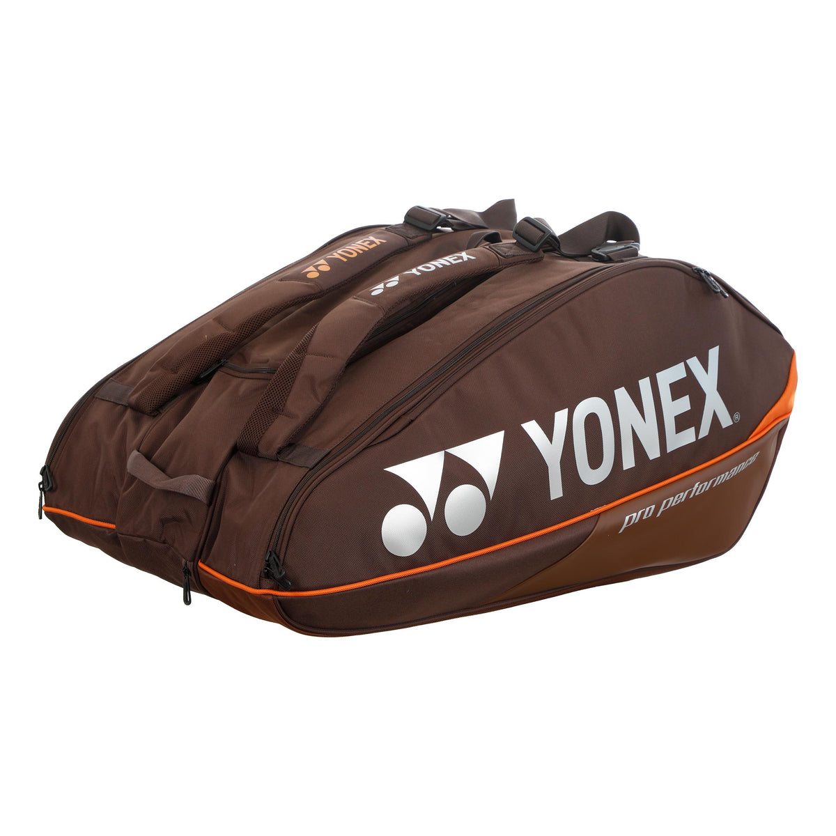 Yonex Pro Racquet Bag Espresso Brown Racketväska 12 - brun, orange