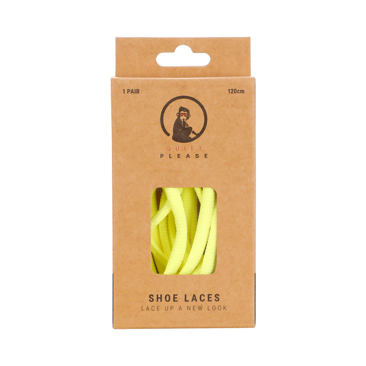 Quiet Please QP shoe laces 120cm Skosnören - gul