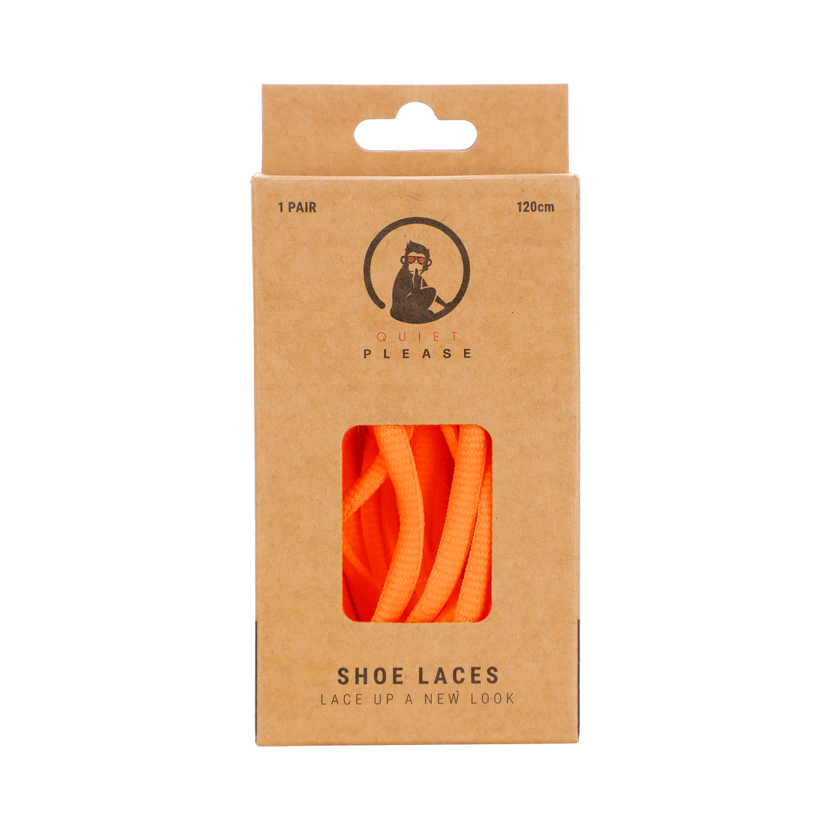 Quiet Please QP shoe laces 120cm Skosnören - orange
