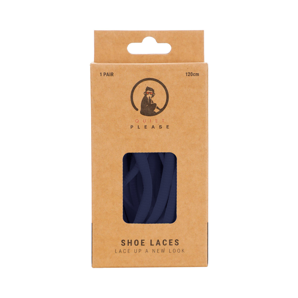 Quiet Please QP shoe laces 120cm Skosnören - mörkblå