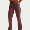 One High Waist Flare Tight Tights Damer - mauve