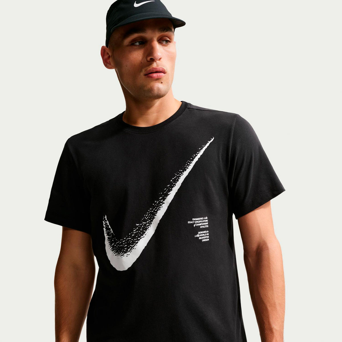 Nike Dri-Fit STD T-shirt Herrar - svart, vit