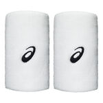 ASICS Tenniskl&auml;der ASICS Wrist Band Long Svettband - 2-pack Unisex-vit