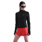 Nike Kläder Nike Swift Half-Zip Löpartröja Damer-Svart,Silver