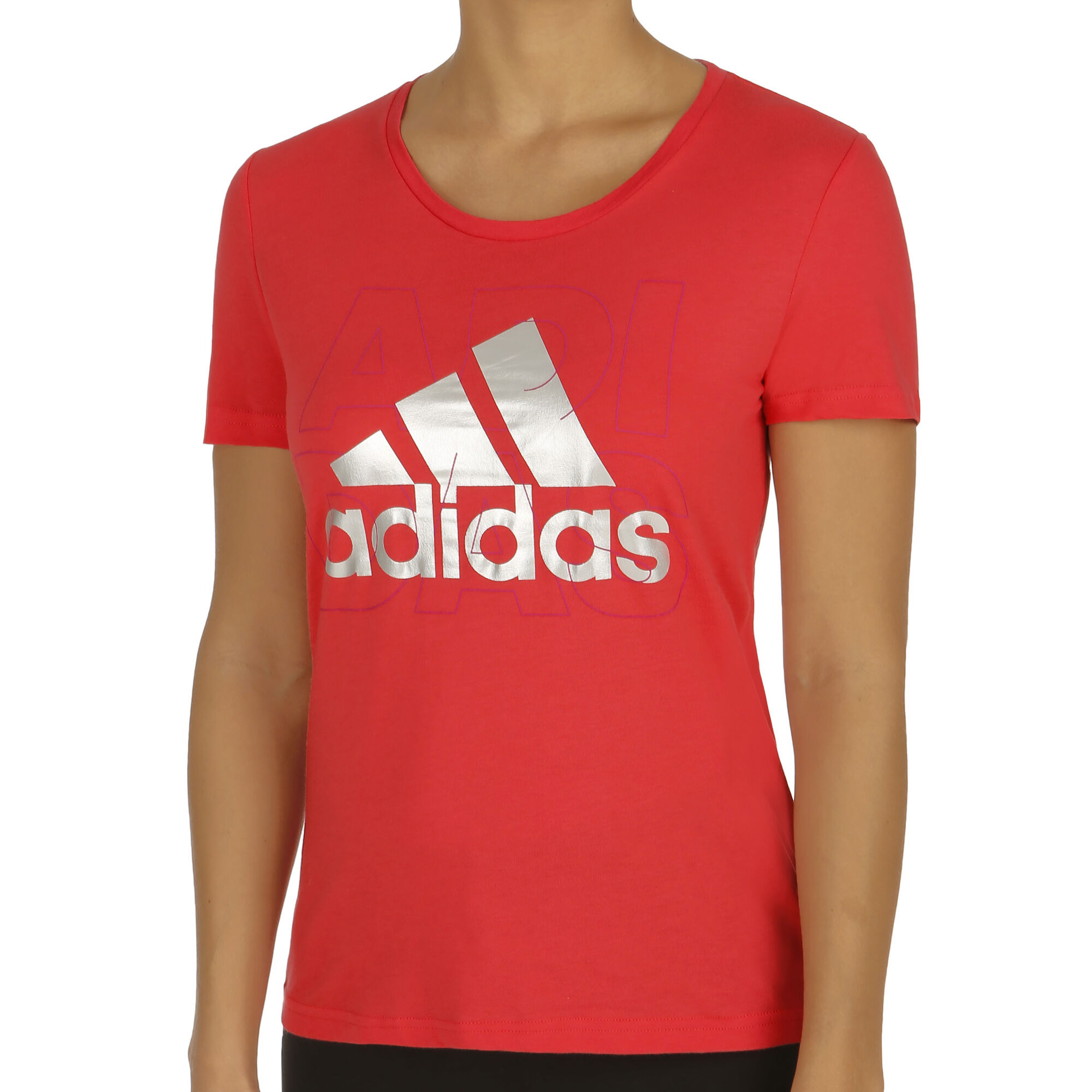 adidas Foil Logo T-shirt Damer - Pink köp online | Tennis ...