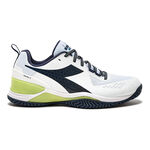 Diadora Tennisskor Diadora Blushield Torneo 2 Allroundsko Herrar-Vit,Lime