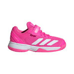 adidas Tennisskor adidas Courtflash CF Sko f&ouml;r grus Barn-pink, vit
