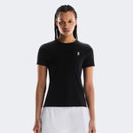 On Kläder On Court T-shirt Damer - svart, flerfärgad