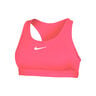 Swoosh MED Support Bra Sport-beh&aring; Damer-Pink,Vit