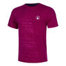 Receiver Embossed T-shirt Herrar-berry, vit