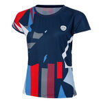 BIDI BADU Kläder BIDI BADU New York 2024 T-shirt Damer-Mörkblå,Flerfärgad