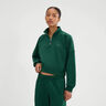 Carrera 1/4 Zip Långärmat Damer - mörkgrön, 