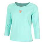 Quiet Please Kläder Quiet Please Wild Stripes Långärmat Damer-Turkos,Röd