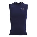 Under Armour Kläder Under Armour Heatgear Comp Linne Herrar-Mörkblå,Vit