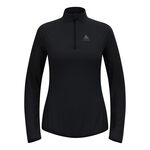 Odlo Kläder Odlo Zeroweight Warm Mid Layer 1/2 Zip Löpartröja Damer-Svart
