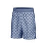 Court Victory Dri-Fit High Rise 9in All Over Print Shorts Herrar - gr&aring;, vit