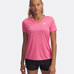 Under Armour Kläder Under Armour Tech Twist T-shirt Damer-Pink,Vit