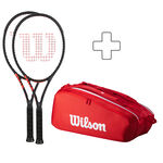 Wilson Racketpaket Wilson Clash 100L V3.0 Tour Racket