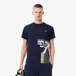 Lacoste Kläder Lacoste T-shirt Herrar-Mörkblå