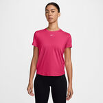 Nike Kläder Nike One Classic Dri-FIT T-shirt Damer-berry, vit