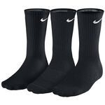 Nike Nike Cotton Cushion Sportstrumpor 3-pack Unisex - svart, vit
