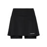 Club Basic Long Kjol Damer-Svart,Silver