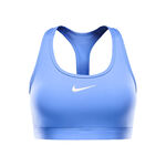 Nike Kläder Nike Swoosh Medium Sport-behå Damer - ljusblå, vit