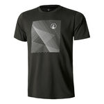 Quiet Please Kläder Quiet Please Square Lines T-shirt Herrar - antracit, 