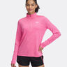 Tech 1/2 Zip-Twist Långärmat Damer-Pink,Vit