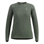Odlo Kl&auml;der Odlo Essential Seamless Crew Neck L&aring;ng&auml;rmat Damer-oliv