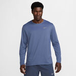 Nike Kl&auml;der Nike Dri-Fit UV Miler L&ouml;partr&ouml;ja Herrar - bl&aring;, silver