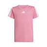Training Essentials 3 Stripes T-shirt Barn - rosa, vit