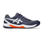 ASICS Tennisskor ASICS Gel-Dedicate 8 Sko f&ouml;r grus Herrar - m&ouml;rkbl&aring;, orange