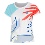 BIDI BADU T-shirt BIDI BADU Hey Laguna T-shirt Damer-vit, flerf&auml;rgad