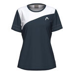 HEAD Kl&auml;der HEAD Tie-Break T-shirt Damer - m&ouml;rkbl&aring;, vit