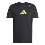 adidas Kl&auml;der adidas Graphic T-shirt Herrar-Svart,Lime