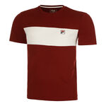 Fila Kläder Fila Bosse T-shirt Herrar - mörkröd, vit